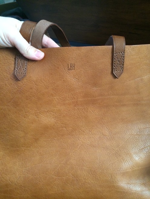 My new Madewell Transport Tote… Jeremy is the best.