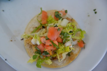 Delicious fish tacos.