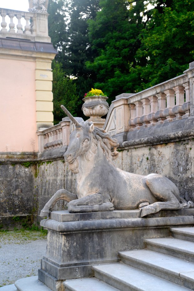 You know a city is magical if they have unicorn statues around. 