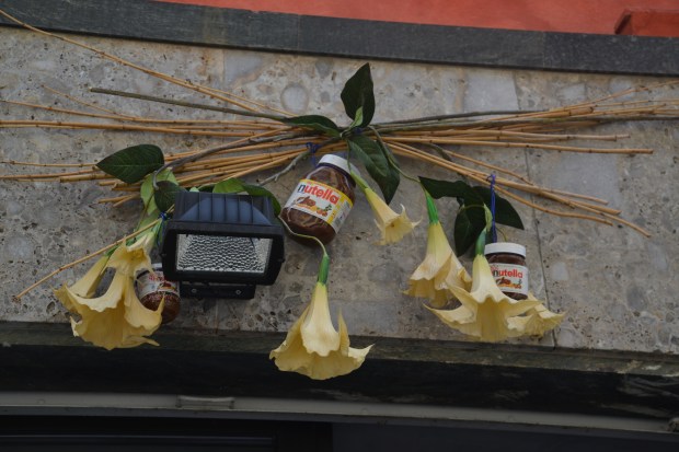 The city of Alba is proud of their Nutella heritage. 