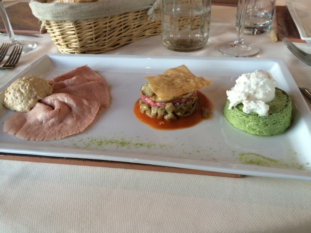 Course one – I really wish I had written the menu down so I could remember what all it entailed. 