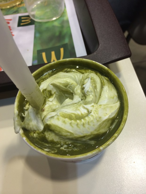 My gross pistachio McFlurry. 
