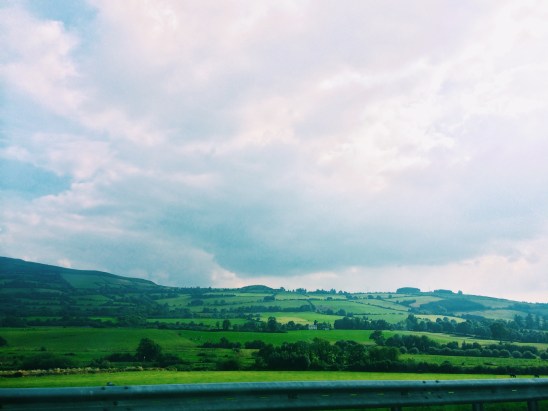 Driving across Ireland; Jeremy drove on the left side of the road like a champ.