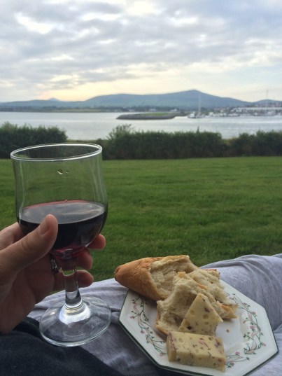 I know I should have been drinking beer since it's Ireland and all, but I had an intense craving for wine and cheese (aka I'm addicted). 