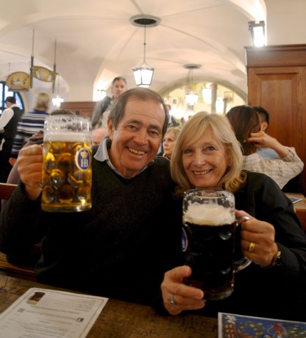 My parents at the Hofbrauhaus :) 