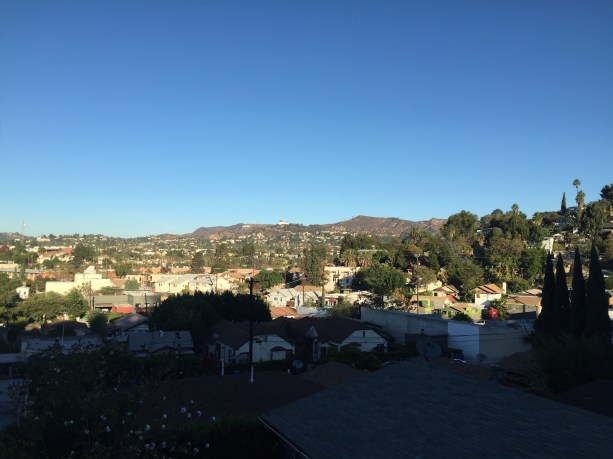 Neighborhood view - I love seeing the Hollywood sign. 