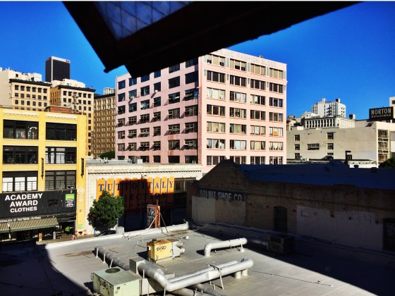 One view from the new office. 