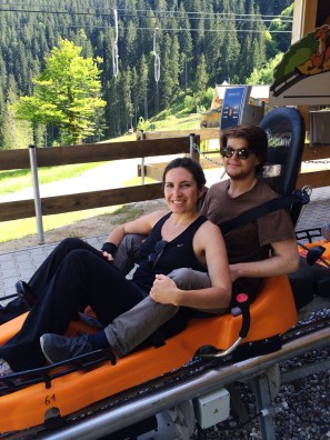 Took an alpine coaster and had the most fun ever. 