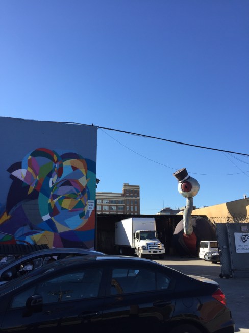 Some crazy thing we saw while exploring the Arts District.