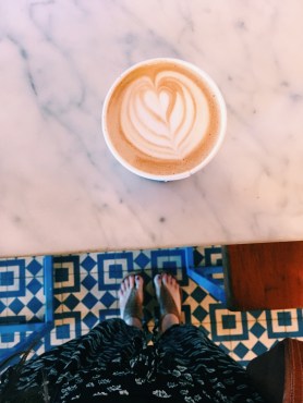 Oh yeah and the morning started with a cappuccino from Intelligentsia. 